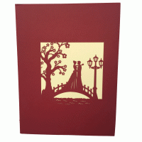 pop-up huwelijk op de brug kaart